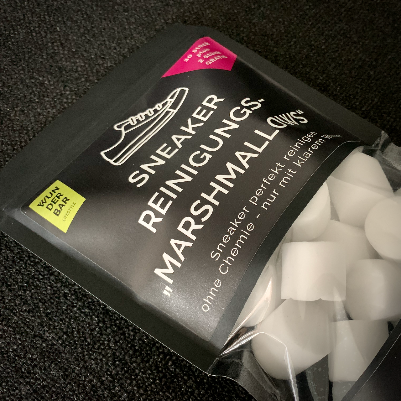 Wunderbar Lifestyle Sneaker Reinigungs-"Marshmallows" 30 Stück plus 2 Stück GRATIS